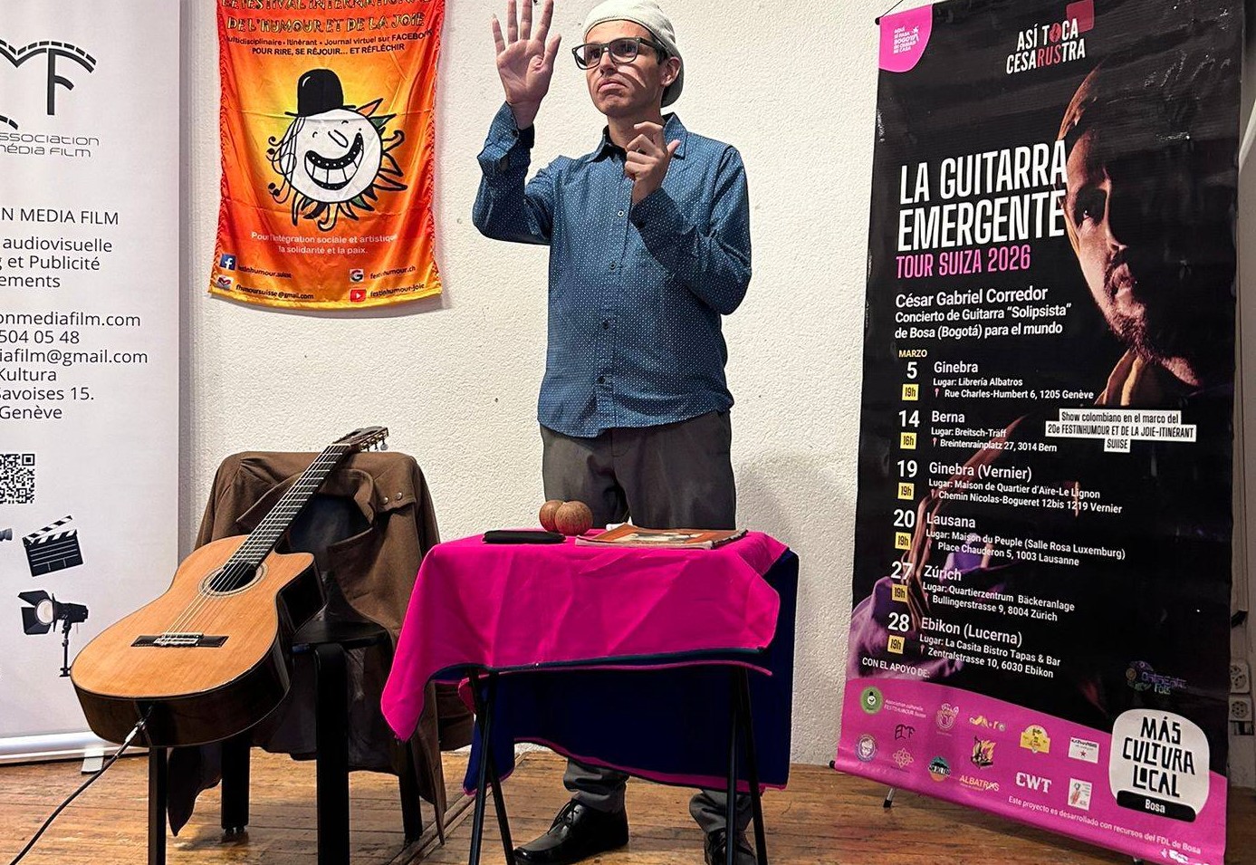 Prise de parole et invitation artistique dans un cadre FestinHumour.